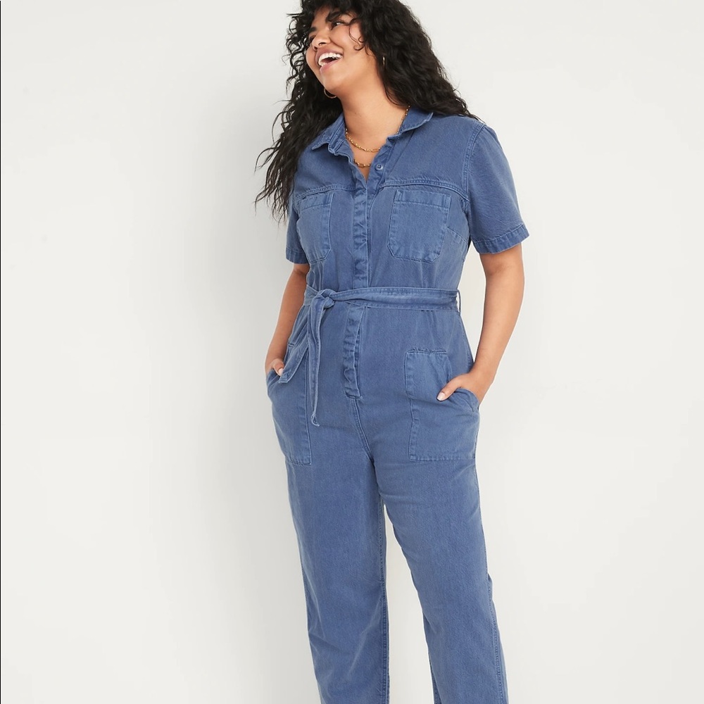 Old Navy Denim Utility Jumpsuit
